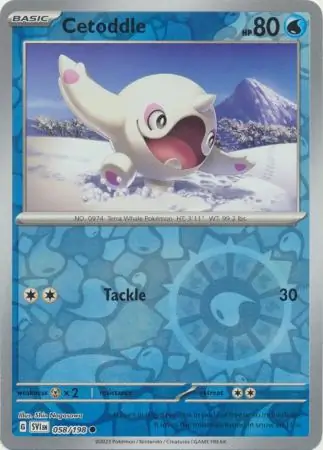 Cetoddle Reverse Holo 058 Normal