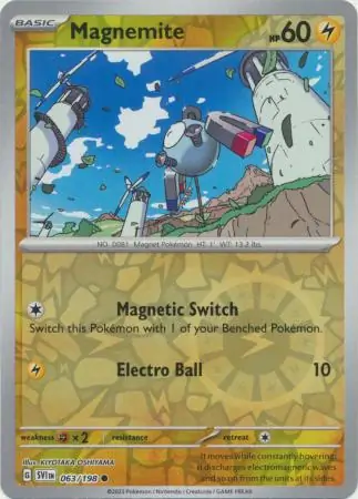 Magnemite Reverse Holo 063 Normal