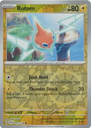 Rotom Reverse Holo 070 Normal