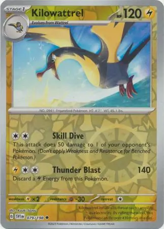 Kilowattrel Reverse Holo 079 Normal
