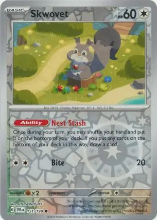 Skwovet Reverse Holo 151 Normal