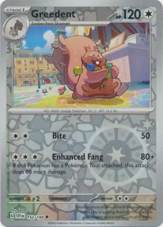 Greedent Reverse Holo 152 Normal