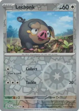 Lechonk Reverse Holo 155 Normal