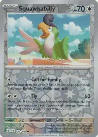 Squawkabilly Reverse Holo 162 Normal
