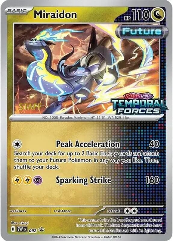 Miraidon Staff Prerelease 092 Normal