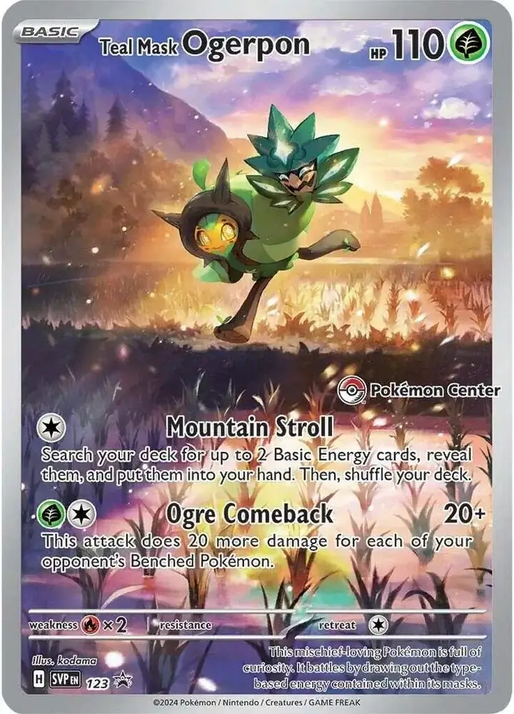 Teal Mask Ogerpon Pokemon Center 123 Normal
