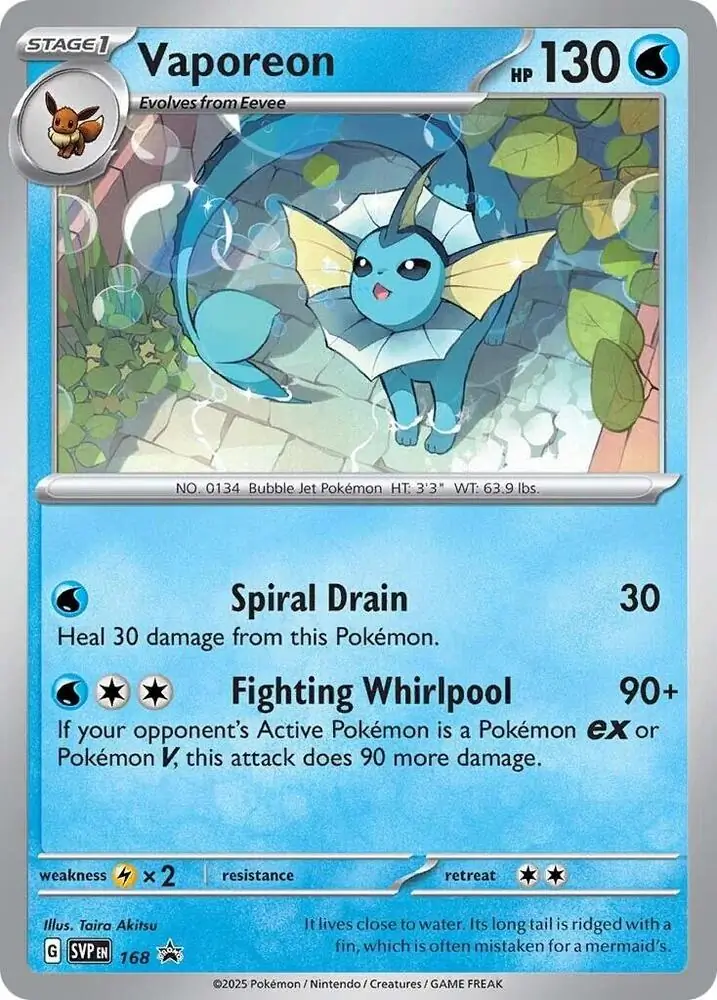 Vaporeon 168 Normal
