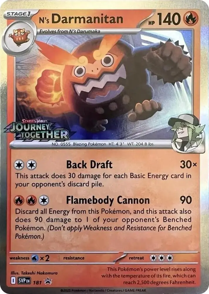 N's Darmanitan Prerelease 181 Normal