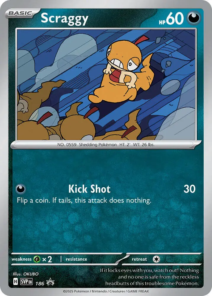 Scraggy 186 Normal