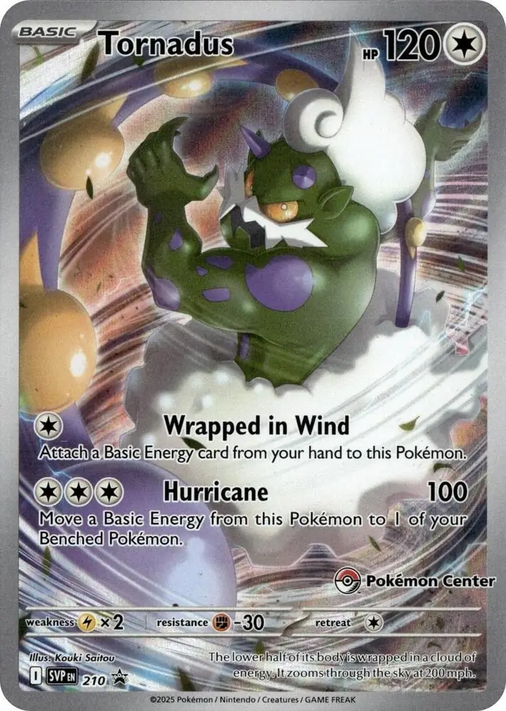 Tornadus Pokemon Center Exclusive 210 Normal