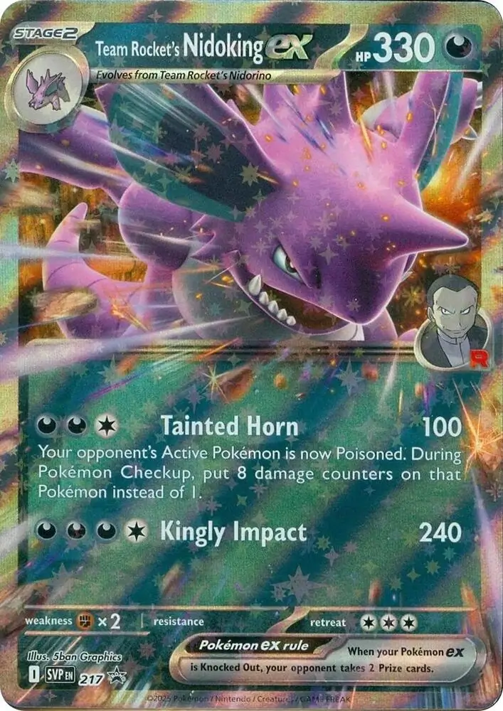 Team Rocket's Nidoking ex 217 Normal