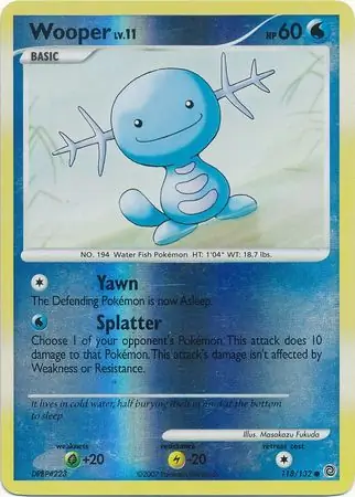 Wooper Reverse Holo 118 Normal