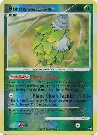 Burmy Plant Cloak Reverse Holo 78