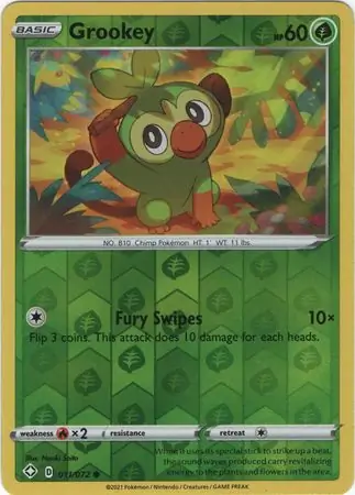 Grookey Reverse Holo 011 Normal