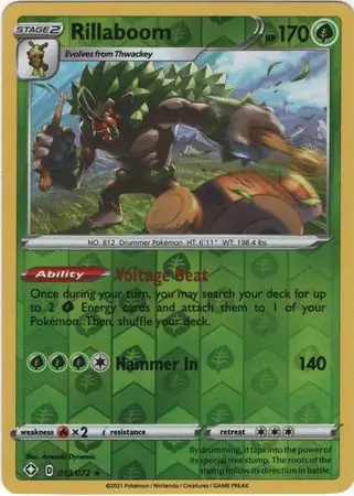 Rillaboom Reverse Holo 013 Normal