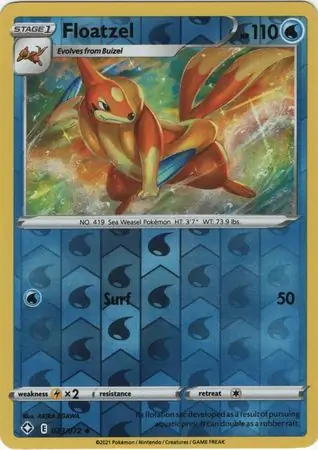 Floatzel Reverse Holo 023 Normal