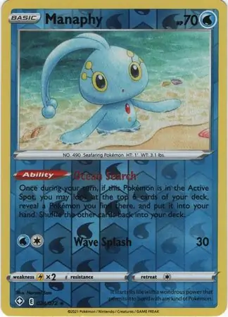 Manaphy Reverse Holo 024 Normal