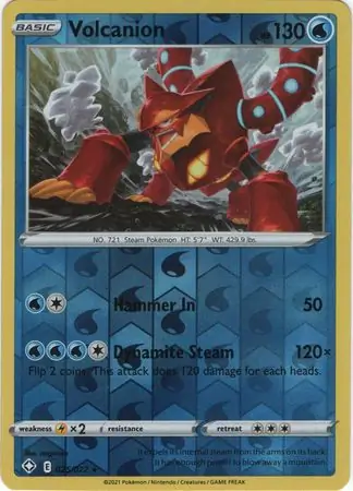 Volcanion Reverse Holo 025 Normal