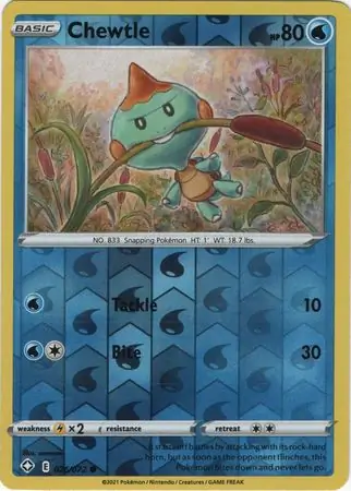 Chewtle Reverse Holo 026