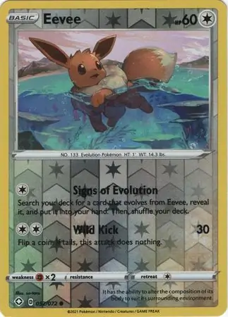 Eevee Reverse Holo 052 Normal