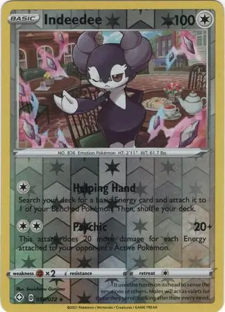 Indeedee Reverse Holo 056 Normal