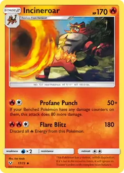 Incineroar 17 Normal