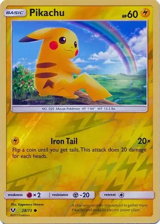 Pikachu Reverse Holo 28 Normal
