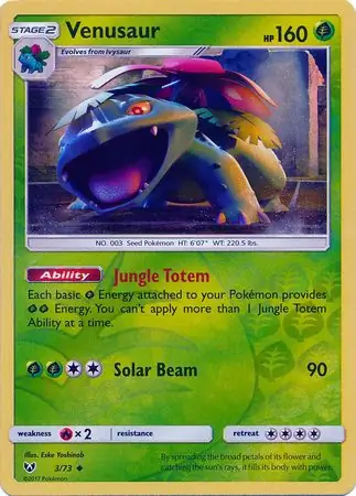 Venusaur Reverse Holo 3 Normal