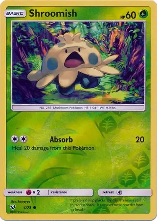 Shroomish Reverse Holo 4 Normal