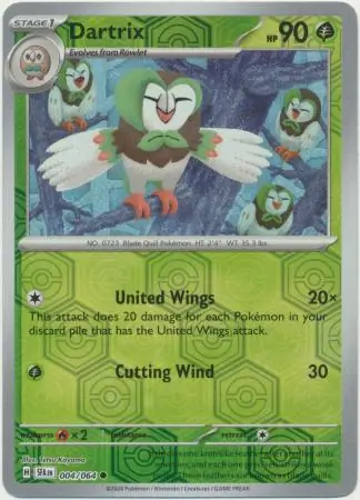 Dartrix Reverse Holo 004 Normal