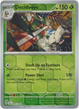 Decidueye Reverse Holo 005 Normal