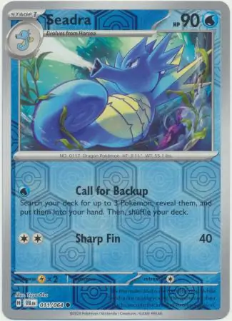 Seadra Reverse Holo 011 Normal