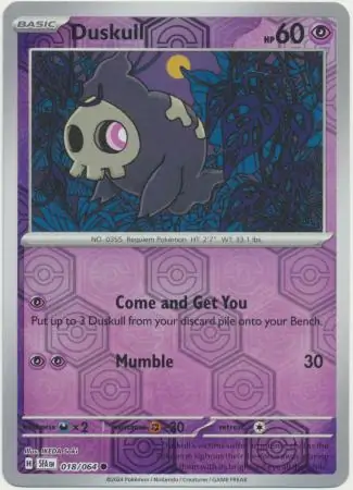 Duskull Reverse Holo 018