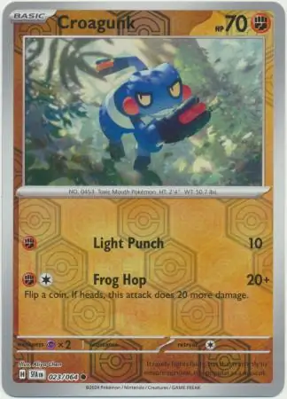 Croagunk Reverse Holo 023 Normal