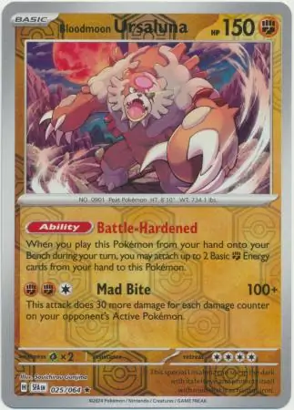 Bloodmoon Ursaluna Reverse Holo 025 Normal