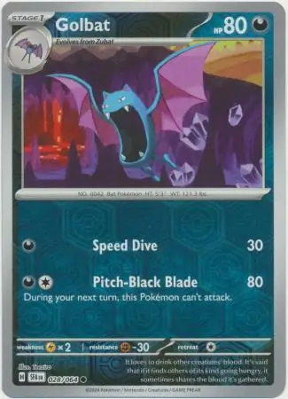 Golbat Reverse Holo 028