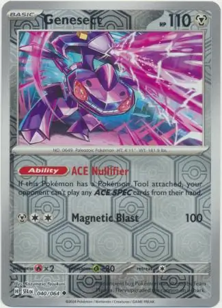 Genesect Reverse Holo 040 Normal