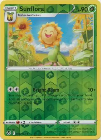 Sunflora Reverse Holo 006 Normal