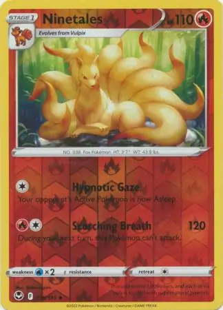Ninetales Reverse Holo 018 Normal