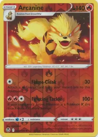 Arcanine Reverse Holo 020