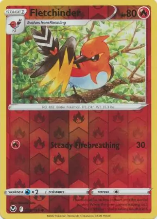 Fletchinder Reverse Holo 028 Normal