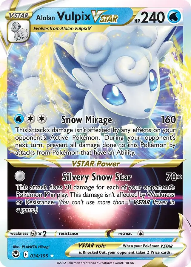 Alolan Vulpix VSTAR 034 Normal