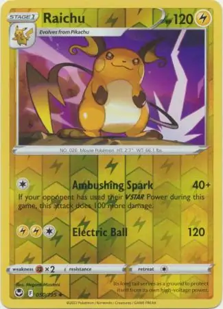Raichu Reverse Holo 050