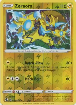 Zeraora Reverse Holo 056 Normal