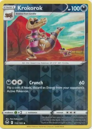 Krokorok Reverse Holo 112 Normal