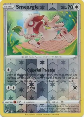 Smeargle Reverse Holo 137 Normal