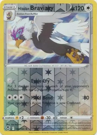 Hisuian Braviary Reverse Holo 149 Normal