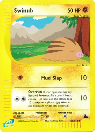 Swinub Reverse Holo 108