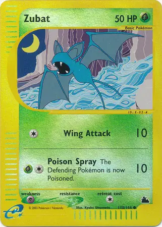 Zubat Reverse Holo 118