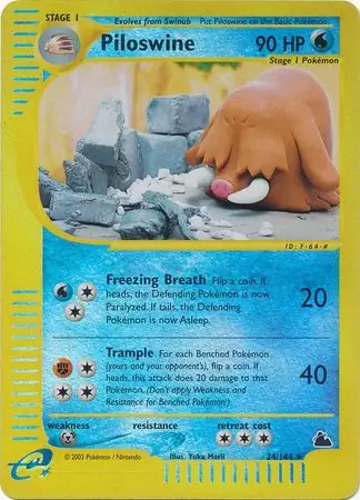Piloswine Reverse Holo 24 Normal